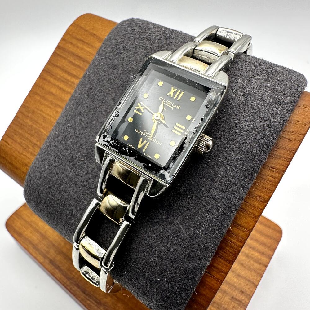 Clique Two-Tone Rectangular Quartz Watch